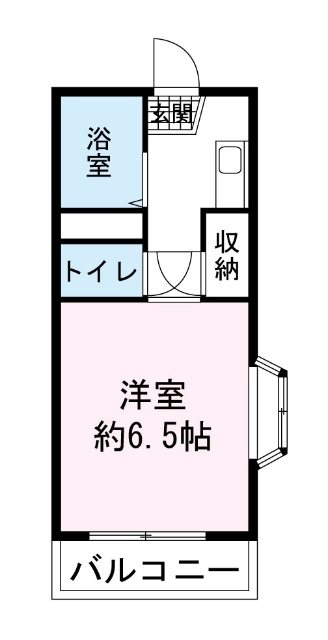 シャンブルS 203号室出窓なし
