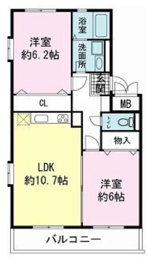 ヴィラコンテッサ原Ⅱ 間取り