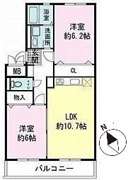 ヴィラコンテッサ原Ⅱ 間取り